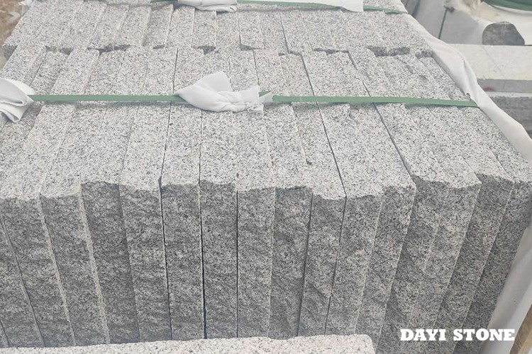 Paving Light Grey Granite Stone G603-10 Top Bushhammered edge split bottom sawn39x39x4cm 59x59x4cm - Dayi Stone
